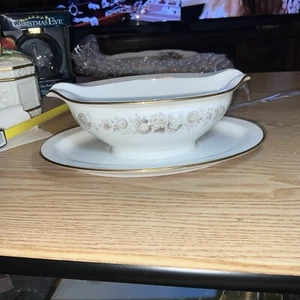 Vtg. Noritake Ivory China VIRGINIA pattern GRAVY BOAT OR SAUCE NEAR MINT #7564 - Picture 1 of 18