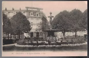 ANTIQUE 1910 LE SQUARE GAMBETTA HOTEL ST. AIGNAN ORLEANS FRANCE POSTCARD - Picture 1 of 2
