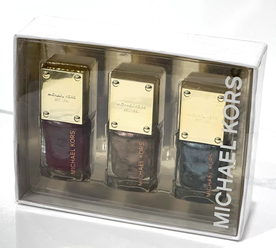 3pc Michael Kors Holiday Nail Lacquer Polish Set - Java Bossa Nova Ocean
