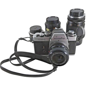 Minolta XE 1 analoge Spiegelreflexkamera mit 4 x Objektiv optisch Top /siehe Ab. - Bild 1 von 14