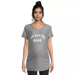 Time And Tru Damen Gr. XL 16-18 Umstands-T-Shirt "Mama" Grafik GRAU - Bild 1 von 6