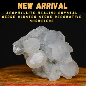 Apophyllite Flower Cluster 88g on Quartz Matrix Raw Specimen 5x4cm - Picture 1 of 10