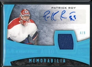 2015-16 Leaf Ultimate Autograph Memorabilia Blue Spectrum #AMPR1 Patrick Roy 4/8 - Picture 1 of 2