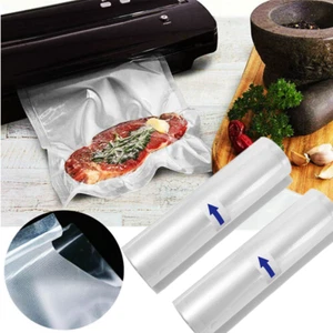 2-4 Rolls 8" x 50' Vacuum Sealer Bags Rolls Storage Bags Saver Embossed Food - Picture 1 of 11