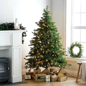 7FT Pre-Lit Christmas Tree Warm White LED Lights Home Reflections - Picture 1 of 4