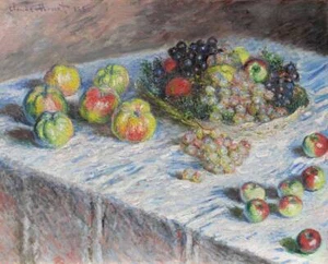 Apples and Grapes Painting by Monet Classical Art Poster Print, Imagekind - Picture 1 of 15