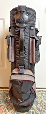 Datrek Red & Black 4-Way, 9-Pocket Golf Cart Bag USA Made - Image 1 of 4