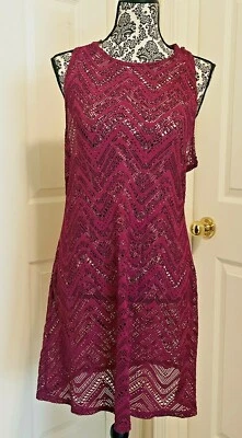 Малибу женщин пляж чехол купальник прикрыть платье, размер средний, фиолетовый - Изображение 1 из 4