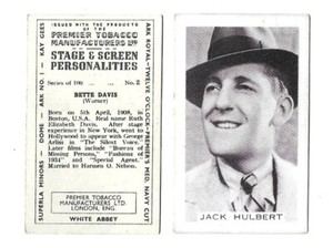 Premier Tobacco - Stage & Screen Personalities - Choose from list