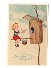 AK 24616,Postkarte,Pfingsten,Vogelhaus,Korb,Knstlerkarte,Cottbus,1926,antik,alt