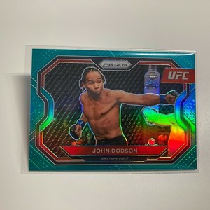 John Dodson 2021 Panini Prizm UFC Teal Refractor Card 7/49 #200