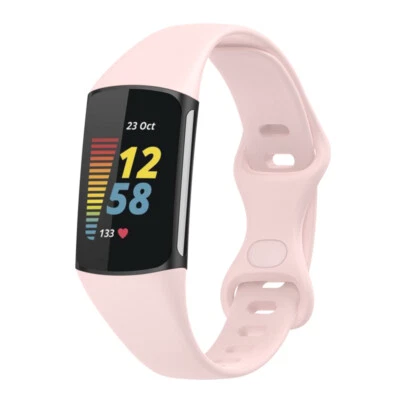 Correa de goma delgada StrapsCo para Fitbit Charge 5 Foto 1 de 2