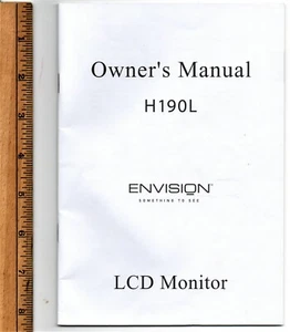 Owner's Manual and Supplemental Guides - Envision H190L LCD Computer Monitor*** - Picture 1 of 3