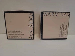 2 MARY KAY discontinued Loose mineral powder foundations .28oz Bronze1 & Bronze3 - Picture 1 of 3