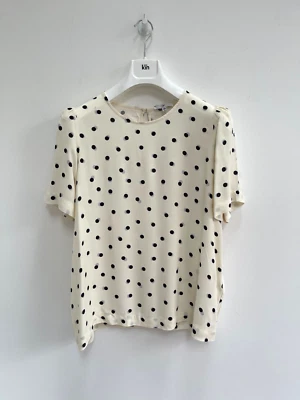 La Redoute Blouse Cream Black Polkadot Spotty UK 20 - NEW - Image 1 of 4