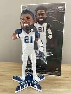 EZEKIEL ELLIOTT Dallas Cowboys NFL Star Base Logo FEED ME 10” Bobblehead NIB! - Picture 1 of 2