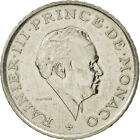 [#534633] Munten, Monaco, Rainier III, 2 Francs, 1981, ZF+, Nickel, KM:157, Gado
