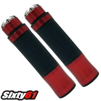Honda CBR600RR CBR1000RR Chrome Red Grips Gel Comfort Hand CBR 600RR 1000RR - Image 1 of 3