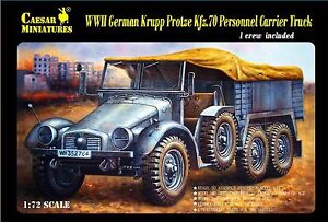 Caesar Miniatures 1/72 7207 WWII German Krupp Kfz.70 Truck