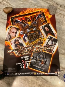 REBEL MEETS REBEL David Allan Coe Dimebag Darrell 18x24 2006 PROMO POSTER Orig - Picture 1 of 3