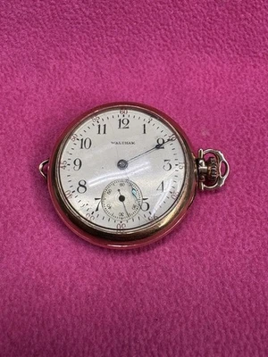 BEAUTIFUL Waltham 1915 0s 7j G.F. Ladies Pendant/Pocket Watch Running Great NICE - Image 1 of 4