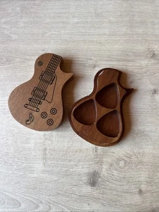 Caja de selección de guitarra de madera 3 piezas selecciones de guitarra regalos música - Imagen 1 de 6