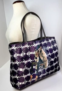 Henri Bendel NY Izak Zenov Nylon Girl Shopper Tote Bag Reversible Fashionista - Picture 1 of 18