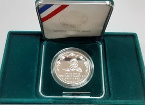 1997-P US Botanic Garden Proof Silver $1 in OGP with COA - Picture 1 of 5