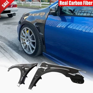 For VW Golf MK6 GTI R20 10-13 Real Carbon Exterior Side Fender Blades Vent Trims - Picture 1 of 16