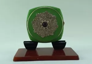 Maquillaje Vintage Compacto Con Espejo Powderpuff Raro URSS Riga Letonia - Imagen 1 de 21