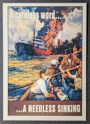 A Careless Word Needless Sinking 1992 World War II WW2 Pacific Card #101 (NM) - Image 1 of 2