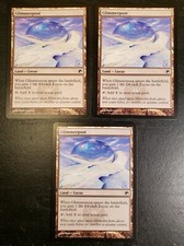 3x Glimmerpost Scars of Mirrodin Mtg Magic Gathering Colorless Land Locus 227