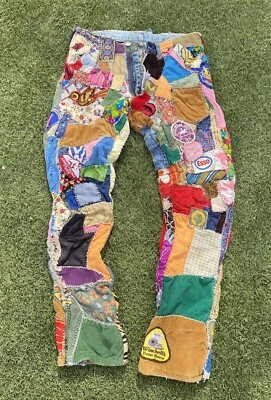 Vintage Rare 60s Women Wrangler Patches 30 X 36 Denim Jeans Read Descriptions. - Image 1 of 4