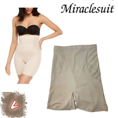 Pantalones de bicicleta para mujer Miraclesuit ajuste en L y firme cintura alta 2358 desnudos $54 nuevos sin etiquetas Foto 1 de 4