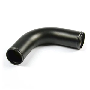 Genuine SAAS Stainless Steel Pipe Black Powder Coated Alu 63mm Diameter x 90 Deg - Picture 1 of 2