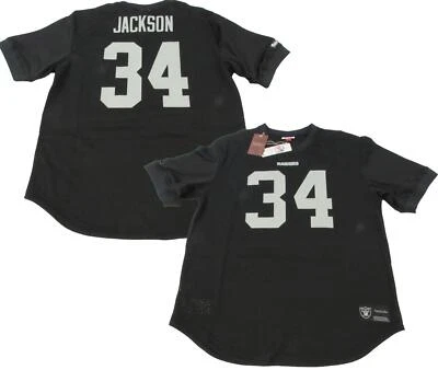 Nueva camiseta Mitchell & Ness de Bo Jackson #34 Oakland Raiders para hombre Foto 1 de 4