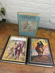 1928 Drums - Boyd, 1916 The Black Arrow - Stevenson, N.C. Wyeth Illustrations - Imagen 1 de 16