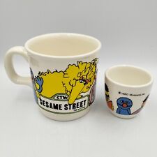 Sesame Street Muppets Ceramic Mug & Egg Cup New Zealand Vintage Retro 1980