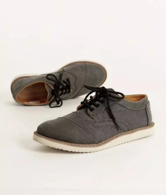 Туфли TOMS для мальчиков - Brogue серые размер 3 - Изображение 1 из 4