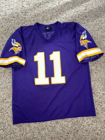 Duante Culpepper Men's L Minnesota Vikings Logo Athletics Purple Jersey VTG Cover