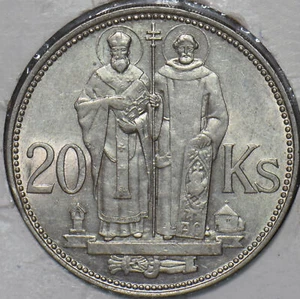 Slovakia 1941 20 Korun St. Cyril and St. Methodius 295037 combine shipping - Picture 1 of 2