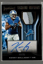 2018 Playbook Signature Materials Prime #16 Kenny Golladay Auto Jersey /25