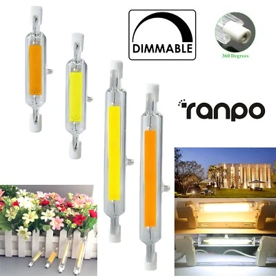 Dimmable R7s LED 78mm 118mm COB Light Bulb 7W 12W 15W 25W Ceramics Glass Tube RH - Image 1 of 4