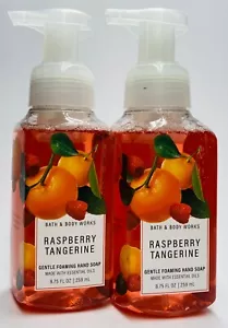 2 Bath & Body Works RASPBERRY TANGERINE Gentle Foaming Hand Soap Wash - Picture 1 of 1