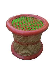 Handmade Eco friendly 14" Inches Stool Outdoor Indoor Mandala For Meditation   - Picture 1 of 2