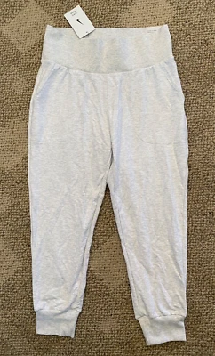 Calça Nike feminina ioga atlética cintura alta cinza tamanho médio M CJ3827 051 - Imagem 1 de 4