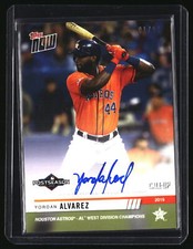 2019 Topps Now Postseason - Houston Astros Yordan Alvarez Autographs