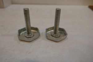 (2) ADJUSTABLE FEET HEAVY DUTY hardware Leg Leveler Furniture - Picture 1 of 2