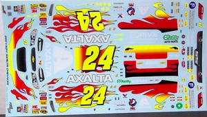 POWERSLIDE #24 AXALTA NASCAR 2014 CHEVROLET IMPALA JEFF GORDON 1/24 DECAL - Picture 1 of 4