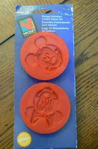 Wilton Disney Mickey & MInnie Mouse Cookie Stamps Set NOS FREEUSSHIP - Picture 1 of 5